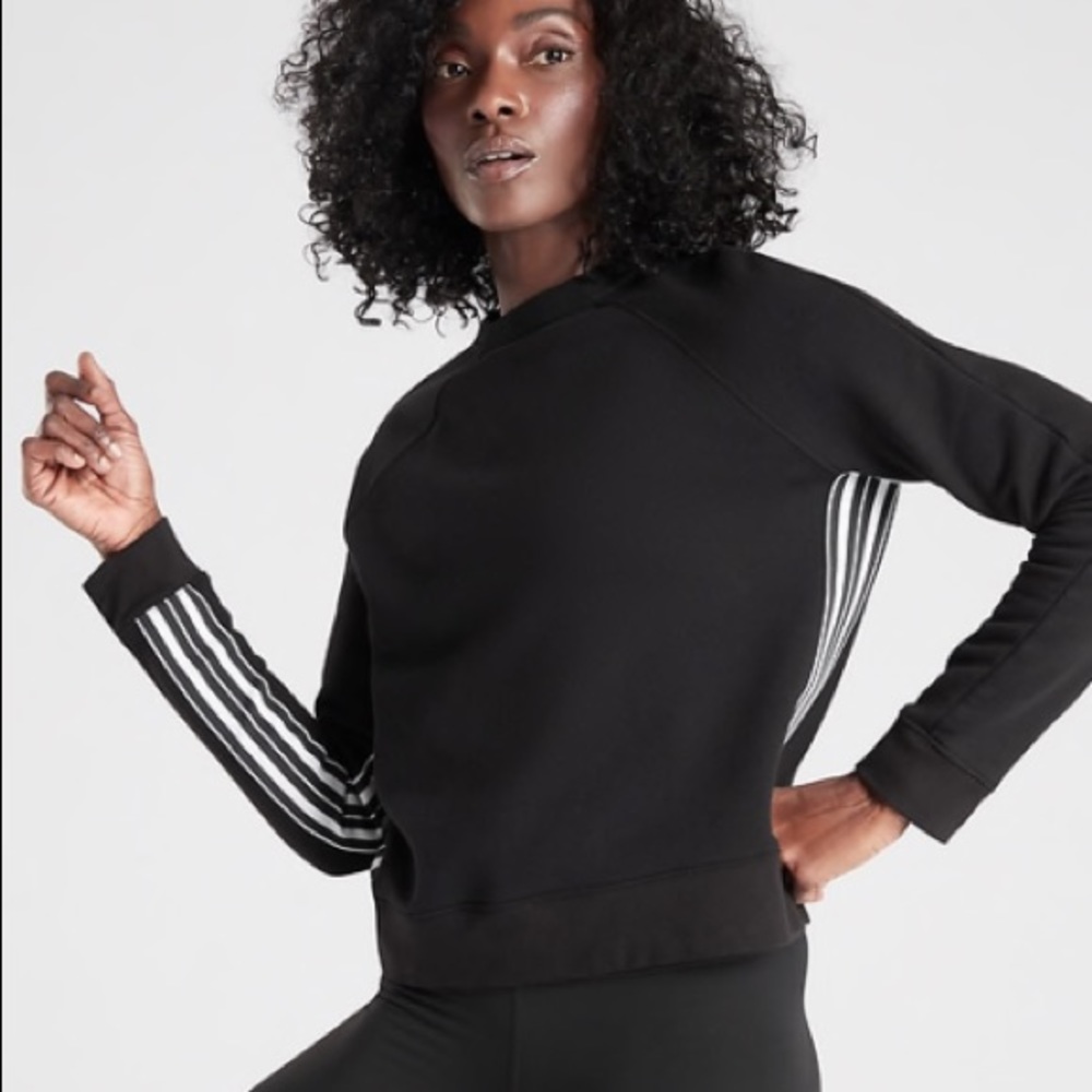 Athleta 24/7 striped Sweatshirt